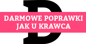 darmowe poprawki jak u krawca